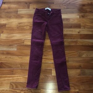 Hollister Maroon Jeans